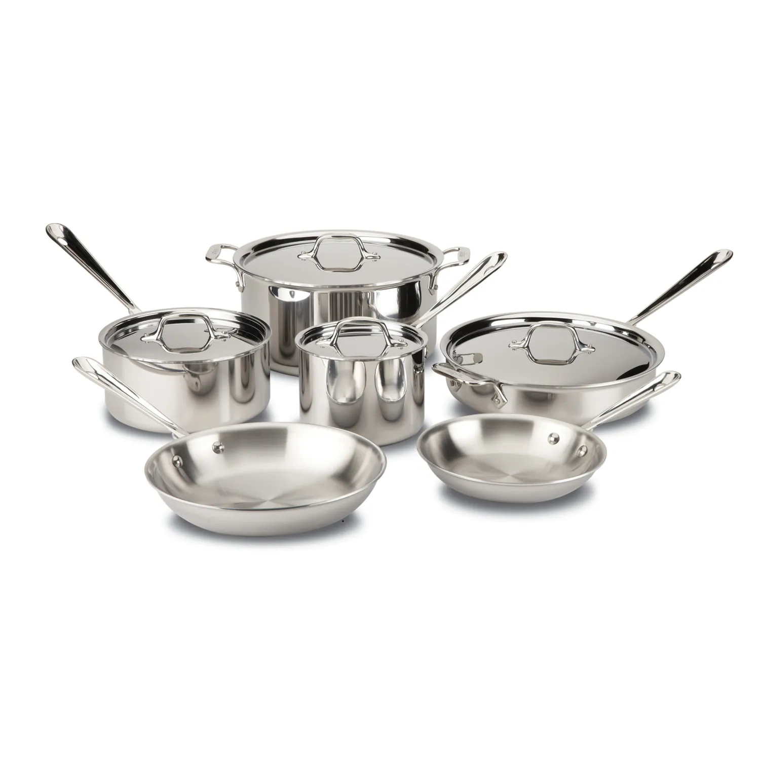 All-Clad D3 Stainless 10 Piece Cookware Set (cookware sets)