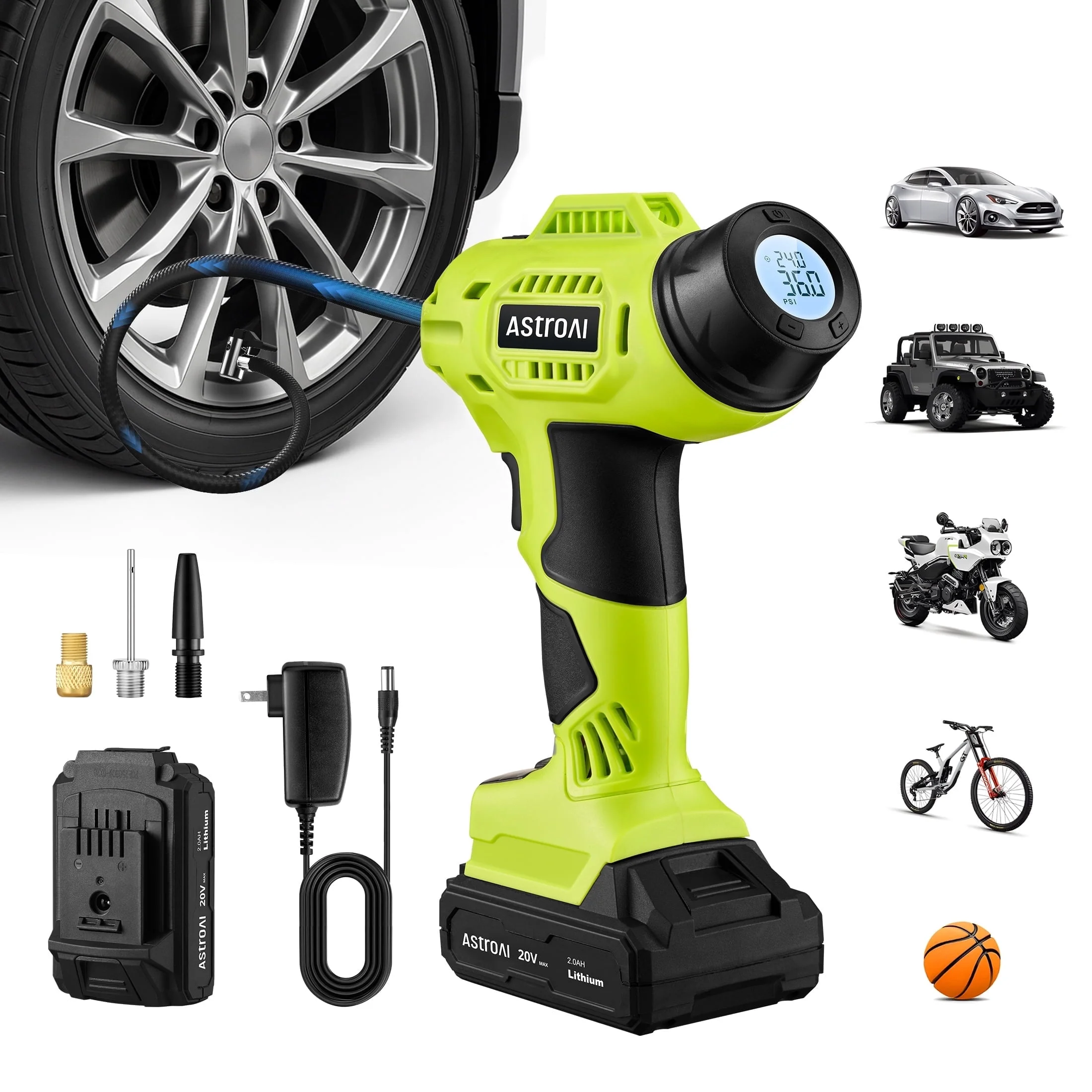 AstroAI cordless tire inflator (tire inflators)