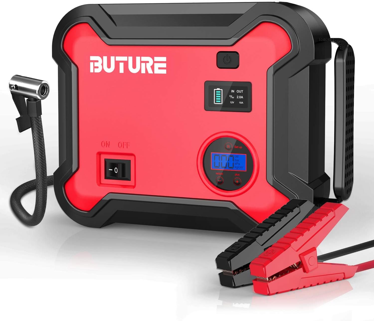 BuTure BR700 jump starter with air compressor (car jump starters)