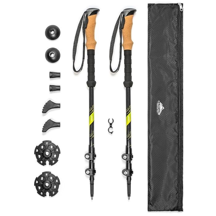 Cascade Mountain Tech Carbon Fiber Trekking Poles