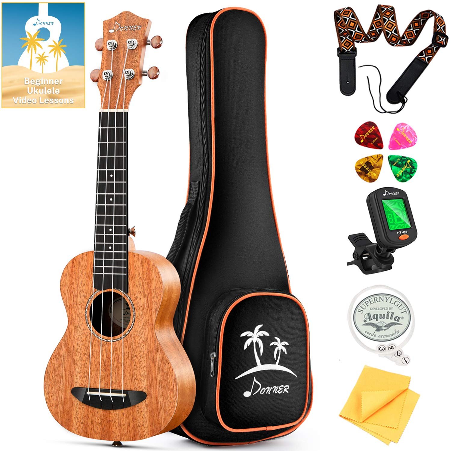 Donner DUC-1 ukulele beginner bundle (ukuleles)