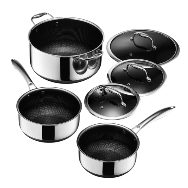 HexClad Hybrid 6 Piece Cookware Set (cookware sets)