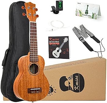 Kmise soprano ukulele starter kit (ukuleles)