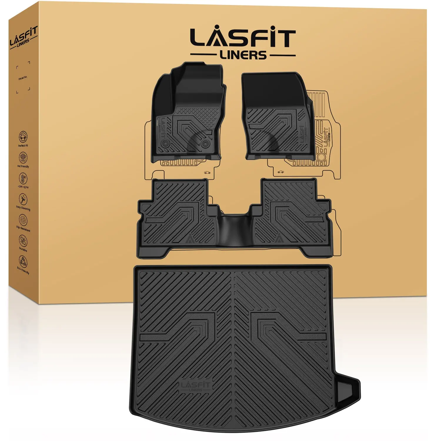 LASFIT All Weather Floor Mats (car floor mats)