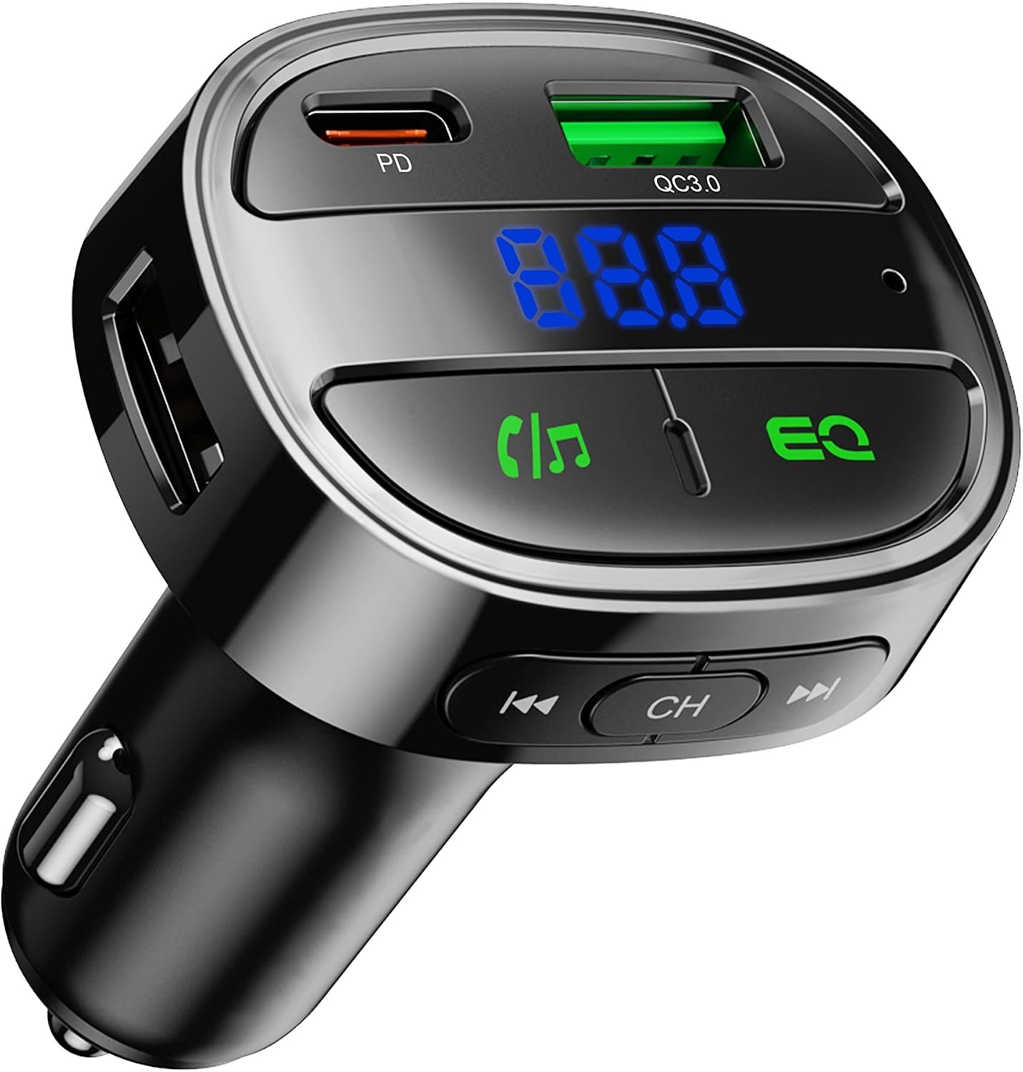 LIHAN USB C Bluetooth FM Transmitter (bluetooth car adapters)