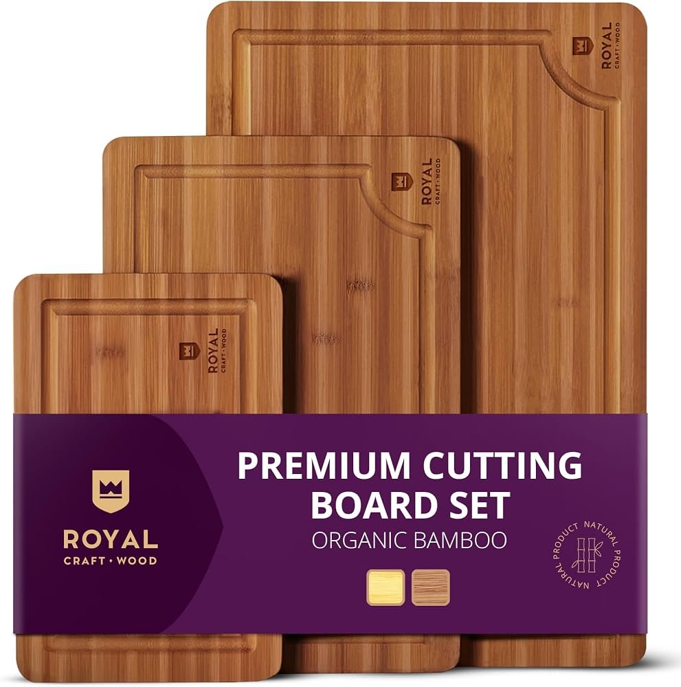 Royal Craft Wood bamboo cutting board set (cutting boards)