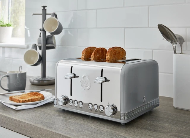 Swan Retro four slice toaster (toasters)